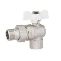 Кран шаровый 1" с американкой угловой (бабочка) STANDARD PROFactor (PF UBV 326A)