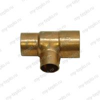 Медь Тройник переходной 22х15х18 пайка