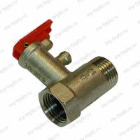 Клапан предохранительный для водонагревателя, 1/2" 6 бар (0,6 МПа) (100506) Клапан предохранительный для водонагревателя, 1/2" 6 бар (0,6 МПа) (100506)