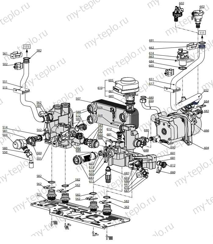 Запчасти Ariston CLAS B EVO 24 FF купить в Ижевске
