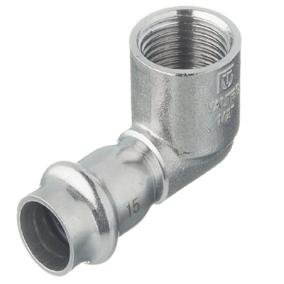 Угольник 90° с вн.р. нерж. сталь 15х1/2